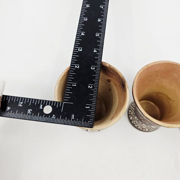 Lot of Chicha Jug Pitchers & Cups Pottery Cuzco Peru Inca Style Cat Animal VTG - Picture 10 of 14